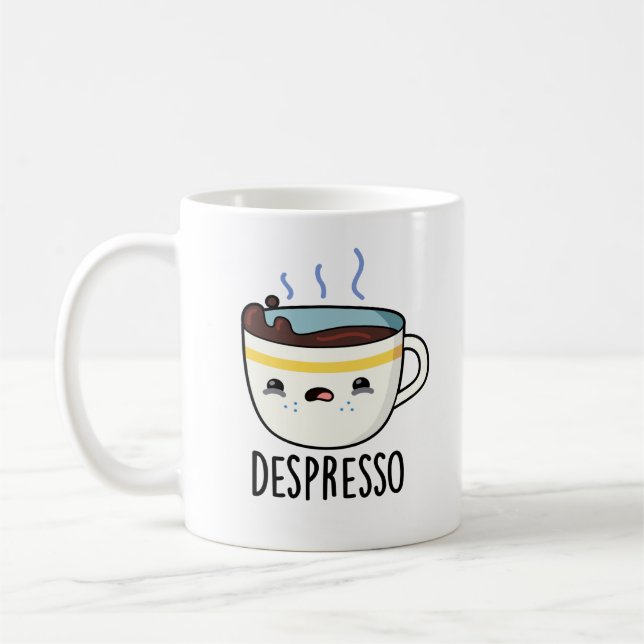 Depresso Funny Sad Espresso Kaffeepause Kaffeetasse (Links)
