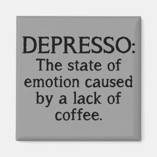 Depresso lustiger Kühlschrank-Magnet Magnet