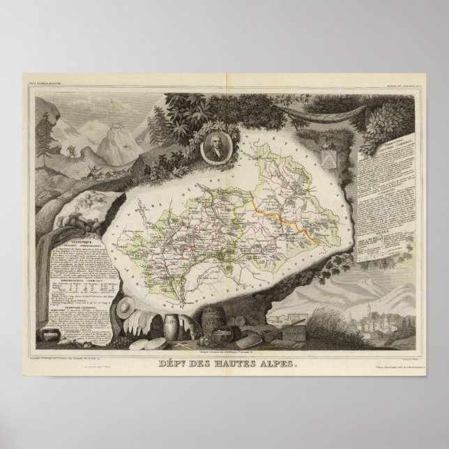 Dept De Hautes Alpes Poster (Vorne)