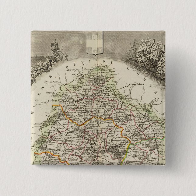 Dept. De La Sarthe Button (Vorderseite)