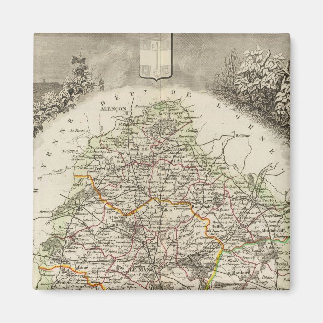 Dept. De La Sarthe Magnet (Vorne)