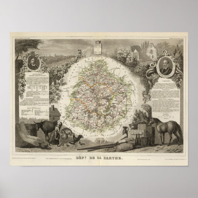 Dept. De La Sarthe Poster (Vorne)