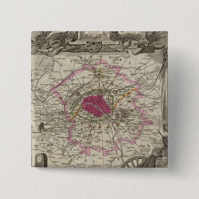 Dept. De La Seine Button (Vorderseite)