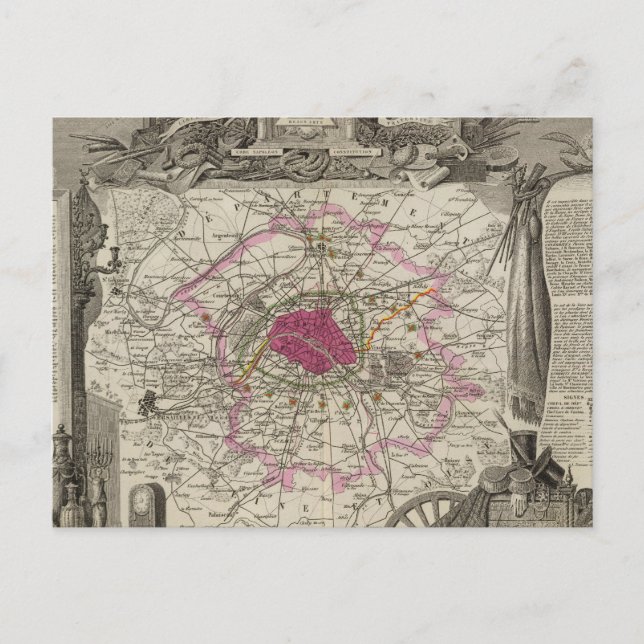 Dept. De La Seine Postkarte (Vorderseite)