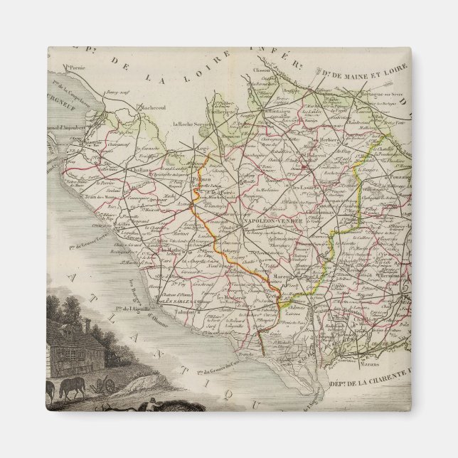 Dept. De La Vendee Magnet (Vorne)