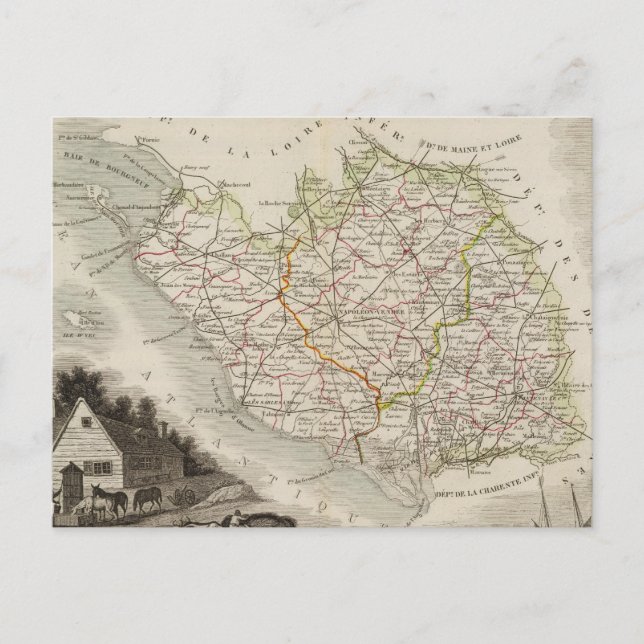 Dept. De La Vendee Postkarte (Vorderseite)