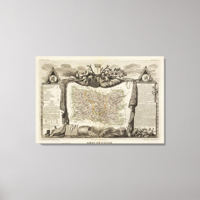 Dept. De L'Oise Leinwanddruck (Vorderseite)