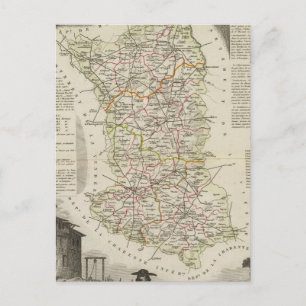 Dept. Des Deux Sevres Postkarte