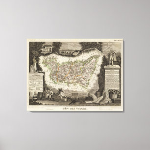 Dept Des Vosges Leinwanddruck