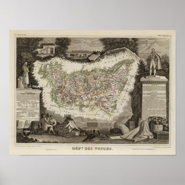 Dept Des Vosges Poster (Vorne)