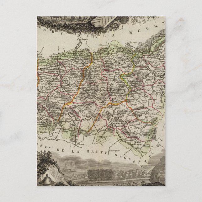 Dept Des Vosges Postkarte (Vorderseite)