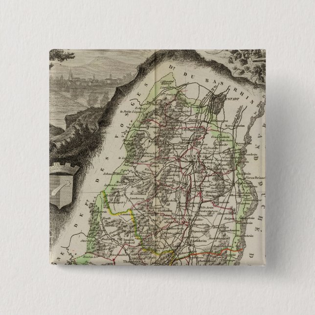 Dept. Du Haut Rhin Button (Vorderseite)