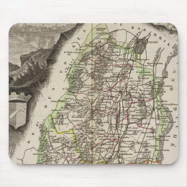 Dept. Du Haut Rhin Mousepad (Vorne)