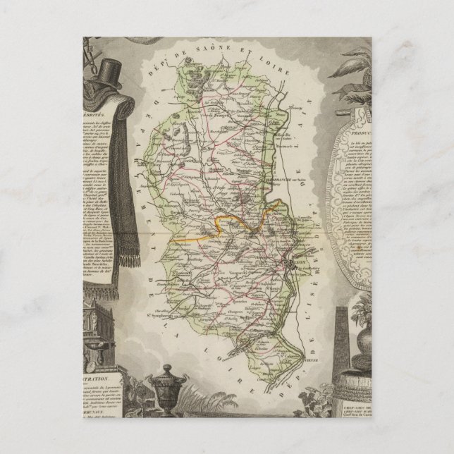 Dept Du Rhone Postkarte (Vorderseite)