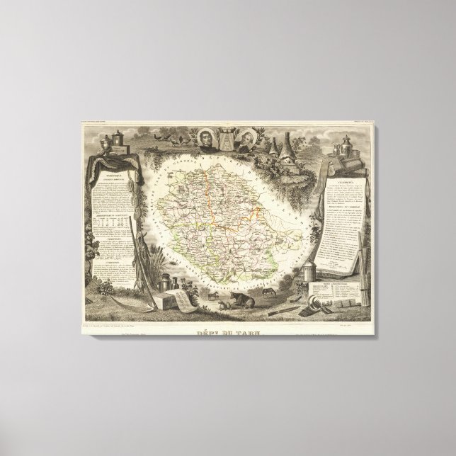 Dept Du Tarn Leinwanddruck (Vorderseite)