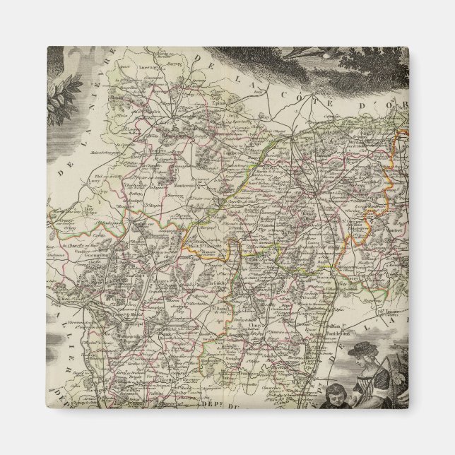 Dept Saone et Loire Magnet (Vorne)