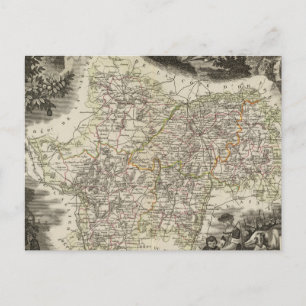 Dept Saone et Loire Postkarte