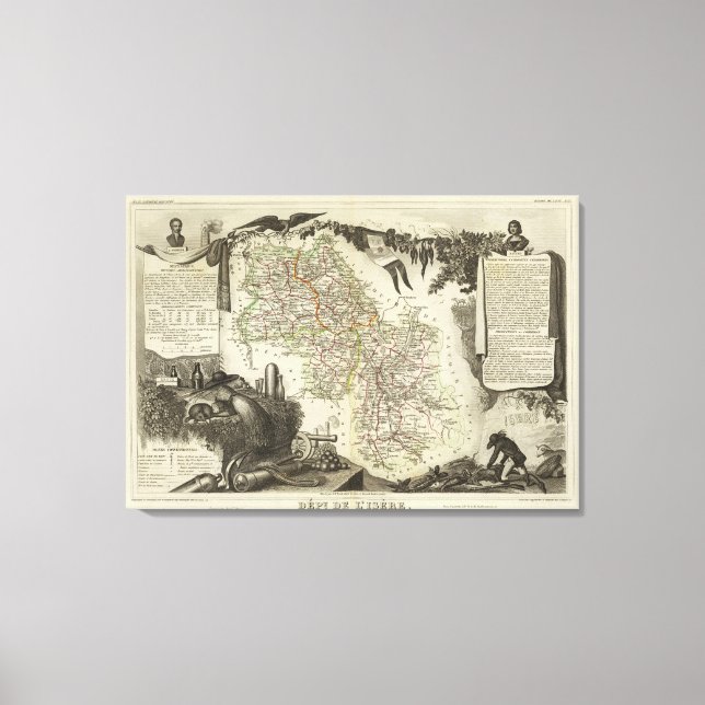 Dept Über L'Isere Leinwanddruck (Vorderseite)