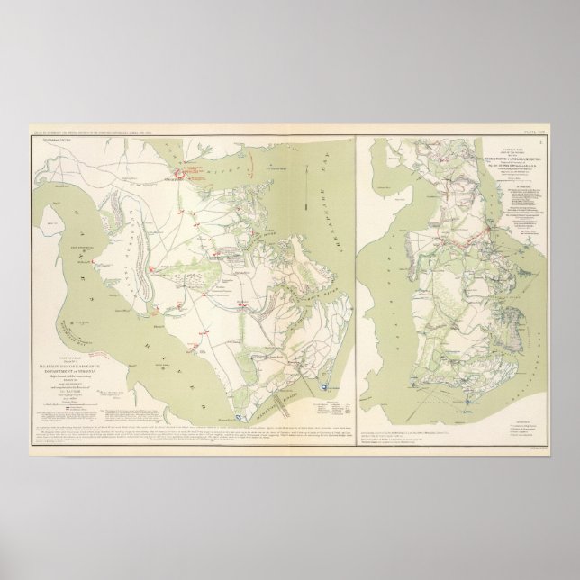 Dept Virginia, Yorktown bis Williamsburg Poster (Vorne)