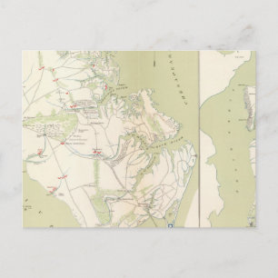 Dept Virginia, Yorktown bis Williamsburg Postkarte