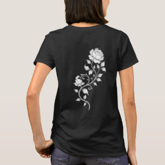 Depthmap rose design on T-Shirt back