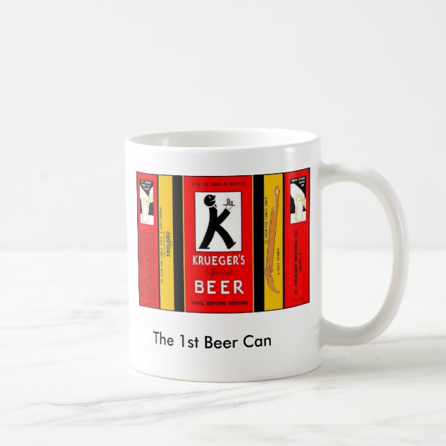 Der 1. Bier-Dose KRUEGER SPEZIELLES Newark Kaffeetasse (Rechts)