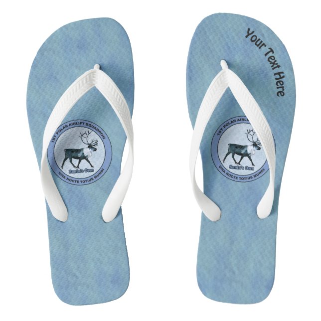 Der 1. Polar Airlift-Sqdn des Weihnachtsmanns - ge Flip Flops (Fußbett)