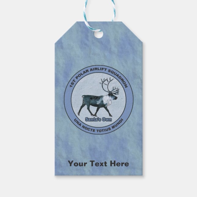 Der 1. Polar Airlift-Sqdn des Weihnachtsmanns - ge Geschenkanhänger (Vorderseite)