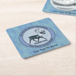 Der 1. Polar Airlift-Sqdn des Weihnachtsmanns - ge Rechteckiger Pappuntersetzer