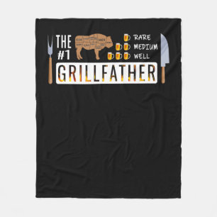 Der 1 seltene mittelgroße Grillvater GRILLEN Lov Fleecedecke