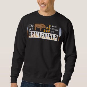 Der 1 seltene mittelgroße Grillvater GRILLEN Lov Sweatshirt