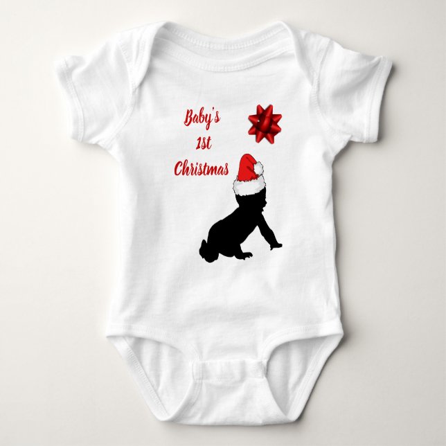 Der 1. Weihnachtsanzug des Babys Baby Strampler (Vorderseite)