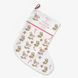 Der 1. Weihnachtswassername des Babys für ihr Pin Großer Weihnachtsstrumpf