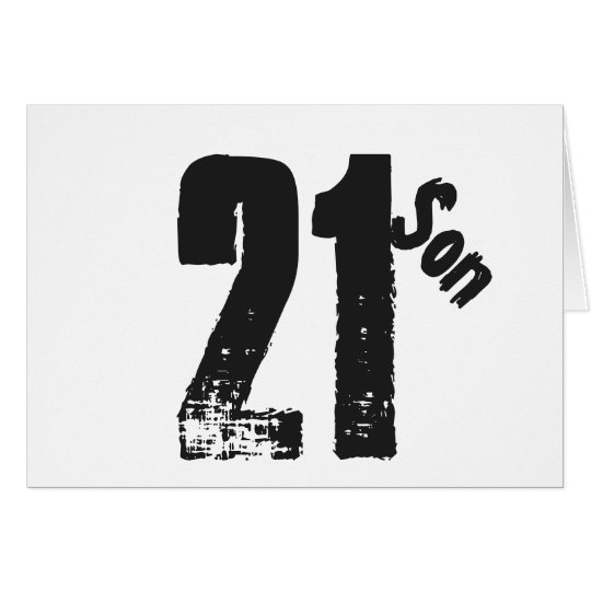 Der 21. Geburtstag, das Weiß und das Schwarze des Karte
