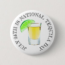 Der 24. Juli ist der "National Tequila Day Button"