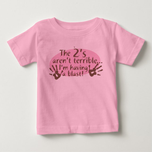 Der 2 sind nicht… schrecklich baby t-shirt (Vorderseite)