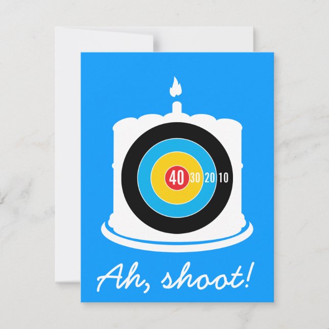 Der 40. Geburtstag des Sharpshooters - Einladung (Vorderseite)