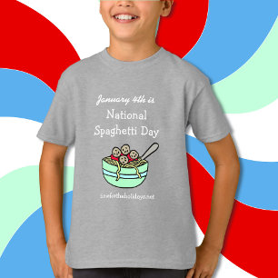 Der 4. Januar ist der T - Shirt des Spaghetti-Nati