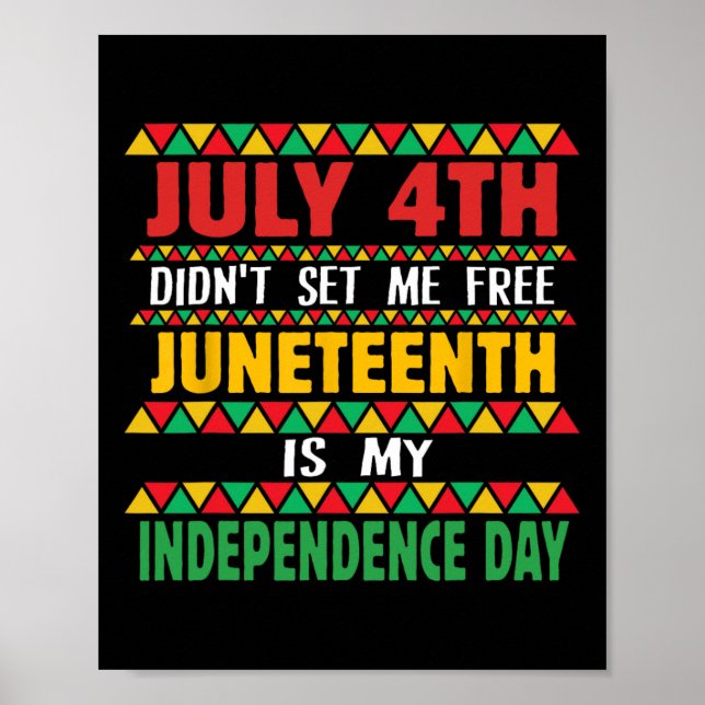 Der 4. Juli hat mir nicht Set, dass der 19. Juni m Poster (Vorne)