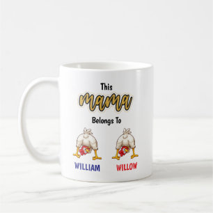 Der 4 Kinder Mommy Clucker Chicken Mama Becher Kaffeetasse