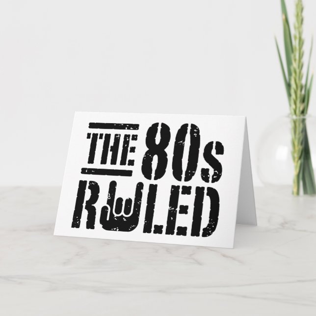 Der 80er regierte karte (Vorderseite)