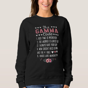 Der A Gamma Code Oma Muttertag Sweatshirt