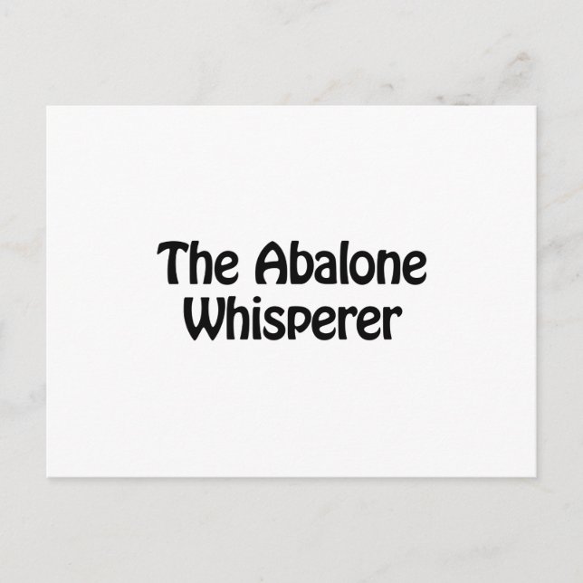 Der Abalone-Flüsterer Postkarte (Vorderseite)
