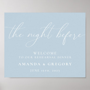 Der Abend vor der Hochzeit Probe Empfang Poster