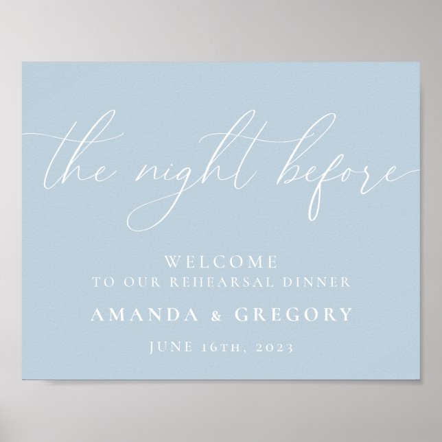 Der Abend vor der Hochzeit Probe Empfang Poster (Vorne)