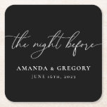 Der Abend vor der Hochzeit Probe Empfang Rechteckiger Pappuntersetzer<br><div class="desc">Diese Untersetzer sind die perfekte Touch für Ihr Probe-Dinner.</div>