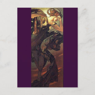 Der Abendstern - Jugendstil Postkarte