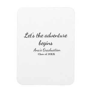 der Abenteuer beginnt Abschlussklasse 20XX Magnet