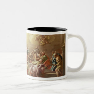 Der Abfall des Heiliger Geist Zweifarbige Tasse
