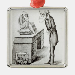 Der Abfall des Mannes Silbernes Ornament